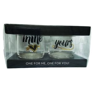 Formation Brands Dining - 🆕❤Mine Yours Stemless Wine Glass Set Formation Brands Dining - 🆕❤Mine Yours Stemless Wine Glass Set